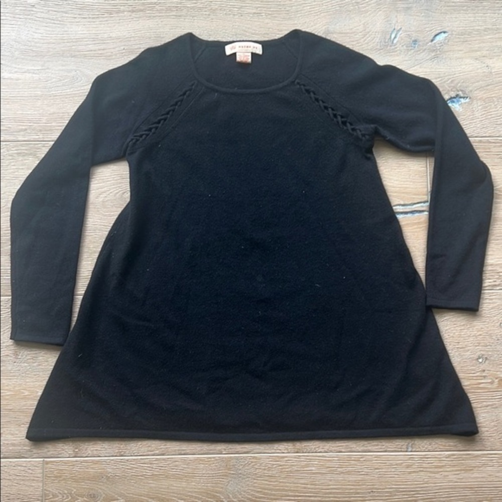 Wythe NY Braided Shoulder Cashmere Sweater